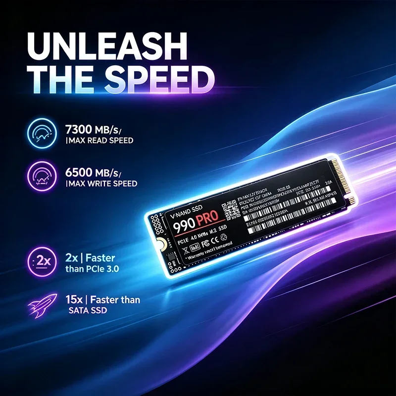 Gaming Drive 990 PRO M.2 NVMe  - огляд і ціна M.2 Nvme 4Tb Pcie 4.0 Ssd