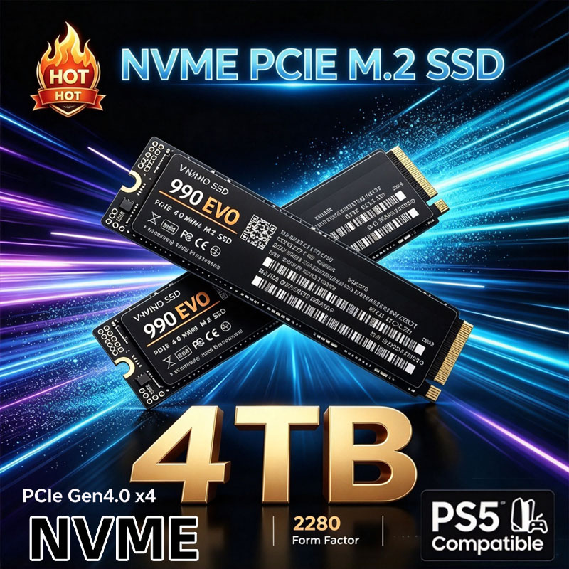 990 EVO Gaming M.2 NVMe SSD PC - огляд і ціна M.2 Nvme 4Tb Pcie 4.0 Ssd