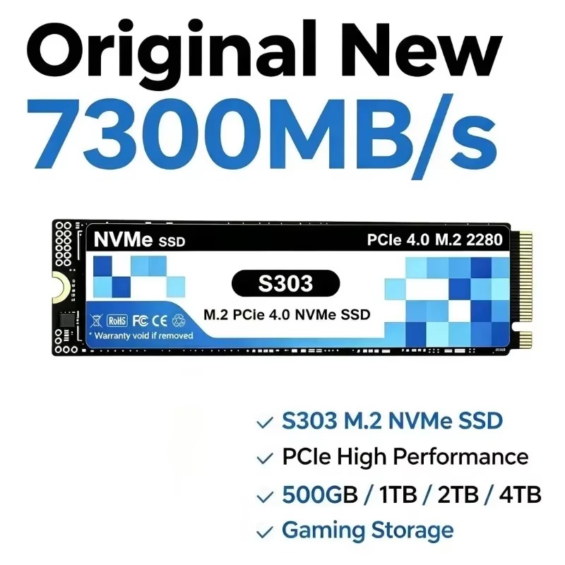 S303 M.2 NVMe Internal 500GB/1 - огляд і ціна M.2 Nvme 4Tb Pcie 4.0 Ssd